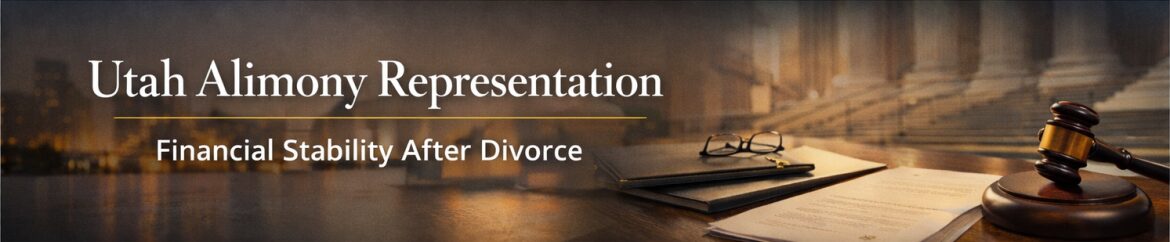 Utah alimony attorney representing clients in spousal support cases in Utah County