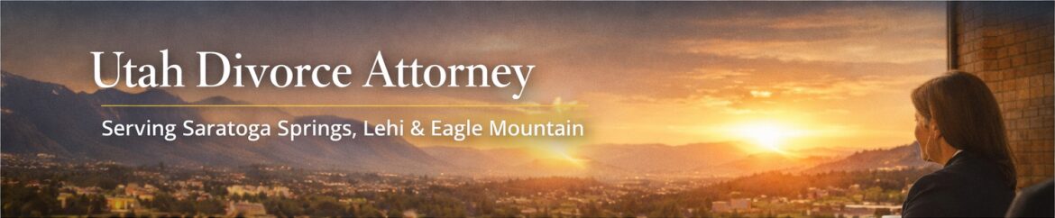 Utah divorce attorney serving Saratoga Springs, Lehi, and Eagle Mountain
