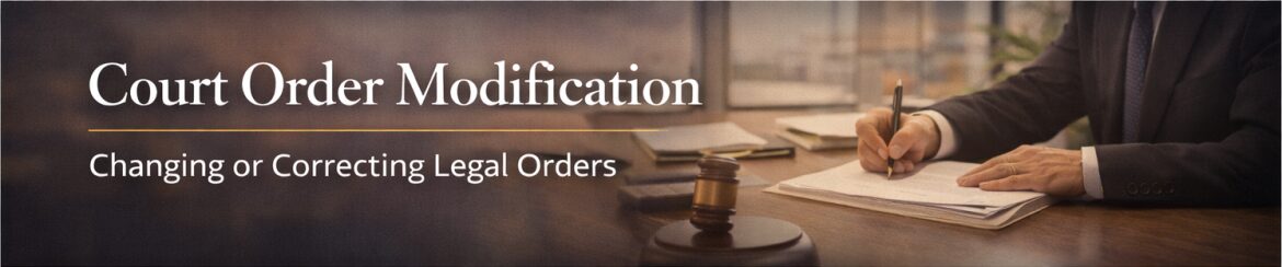 Utah court order modification attorney assisting with custody, support, and divorce decree changes in Utah County