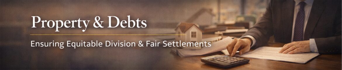 Utah divorce attorney handling property division and marital debt allocation in Utah County