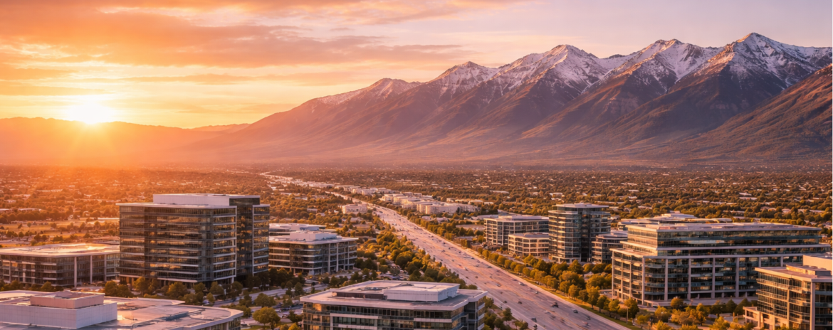 Lehi Utah tech corridor skyline mountains divorce lawyer child custody attorney