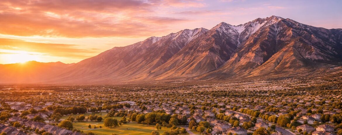 Pleasant Grove Utah suburban skyline mountains divorce lawyer family law attorney