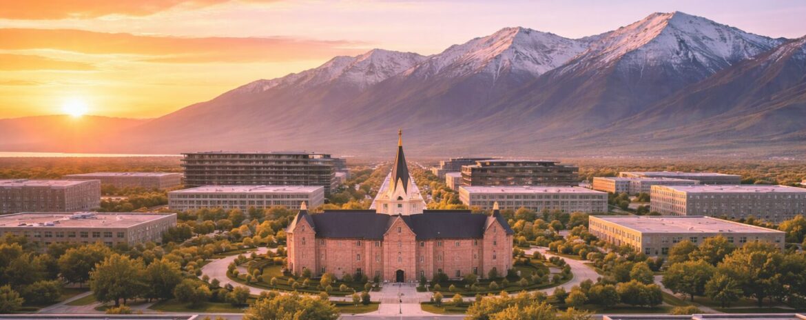 Provo Utah downtown and mountains BYU area divorce lawyer child custody attorney