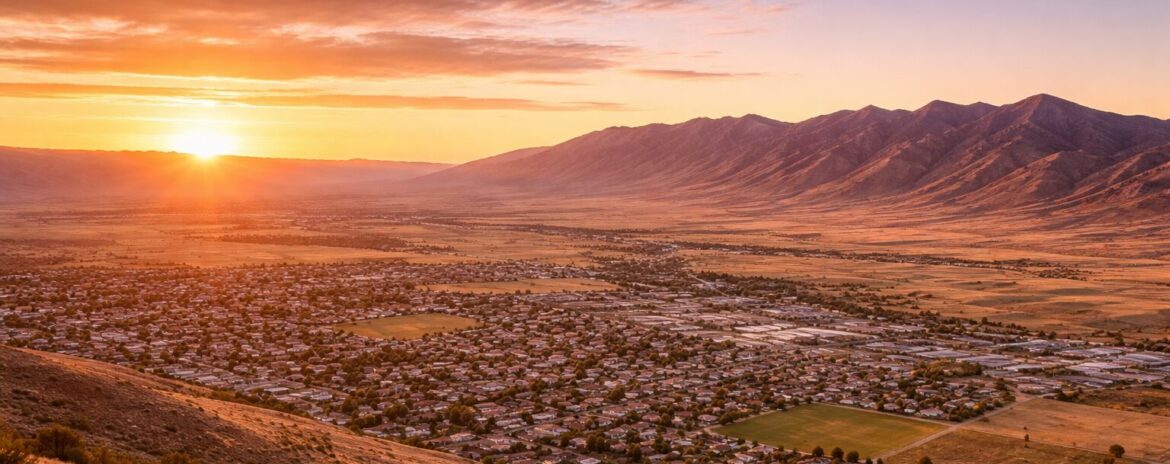 Tooele Utah divorce lawyer city skyline Wasatch Mountains family law attorney office