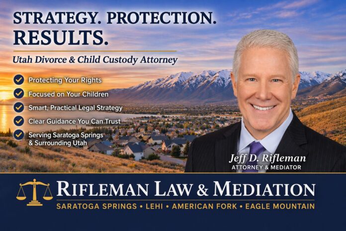 Rifleman Law & Mediation. Divorce Lawyer and Child Custody Lawyer in Saratoga Springs, Eagle Mountain, Lehi, and American Fork.