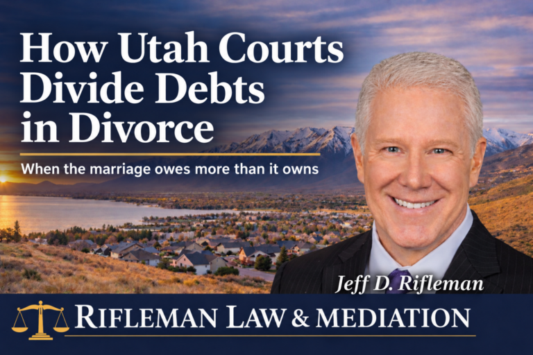 Utah divorce debt division